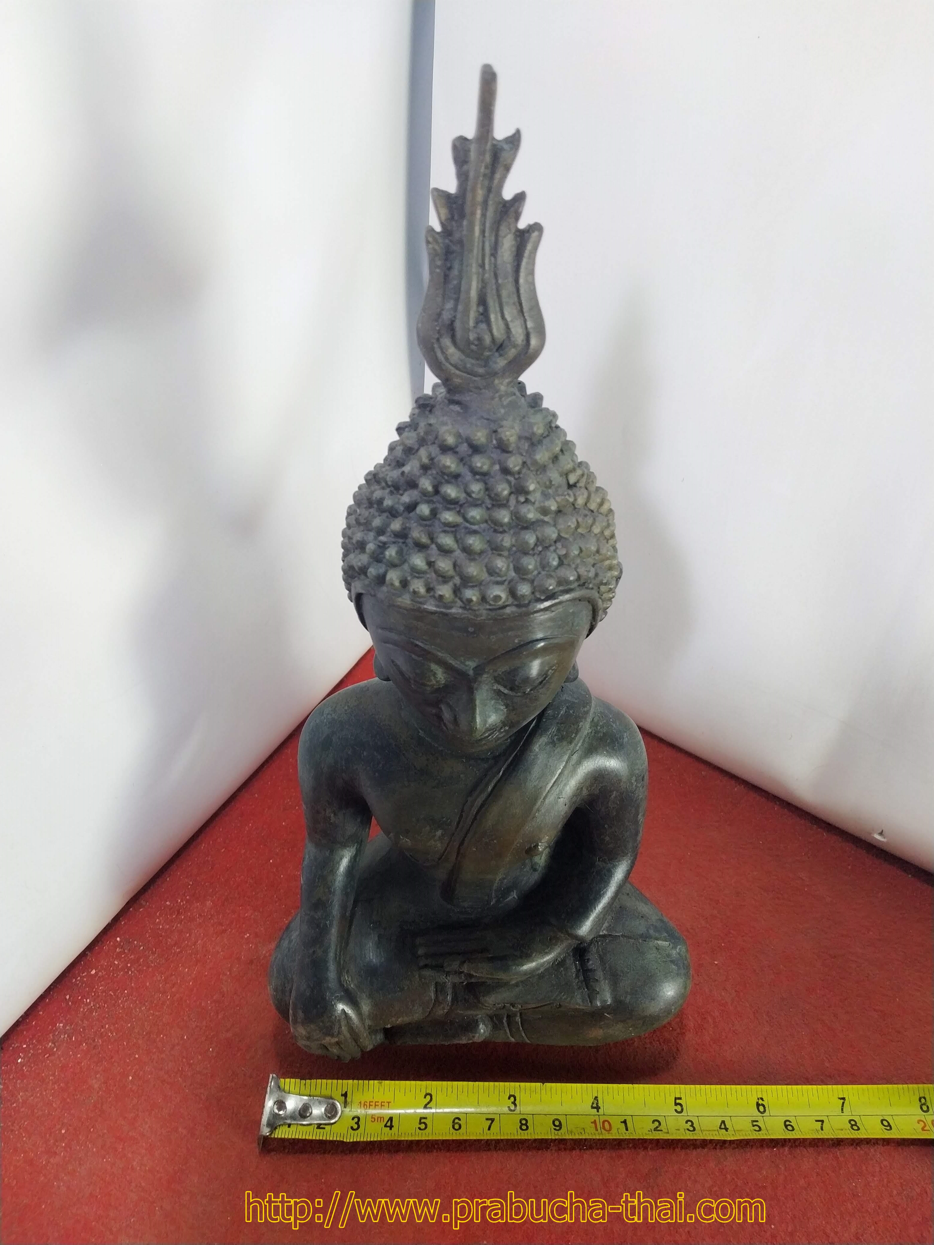 พระเชียงรุ้ง เศียรโต เกตุเพลิง หน้าตัก 5 นิ้ว เนื้อสำริด