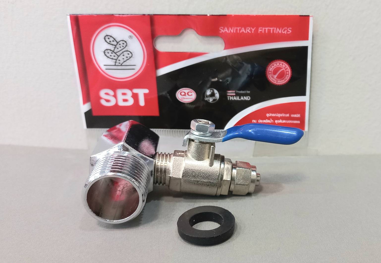 วาล์วเครื่องกรองน้ำ 1/4" + ข้อต่อผม.1/2" SBT-859