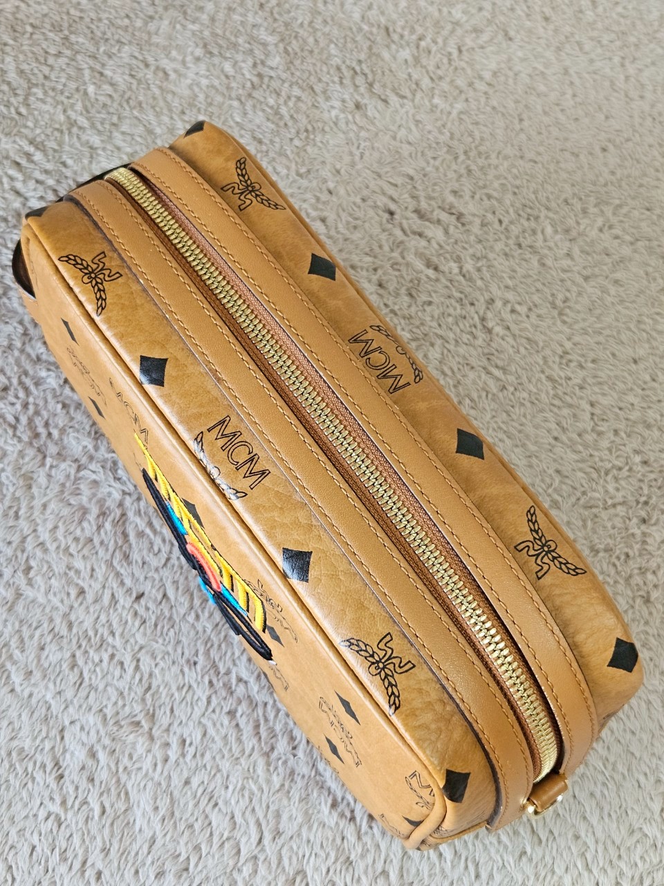 MCM Geo Laurel Wash Bag