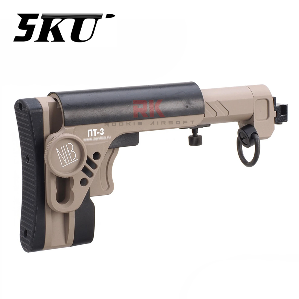 5KU PT-3 AK Telescopic Side Foldable Buttstock (5KU-277) Tan