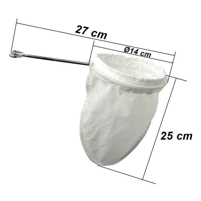 Tea filter bag width Diameter 14 cm.