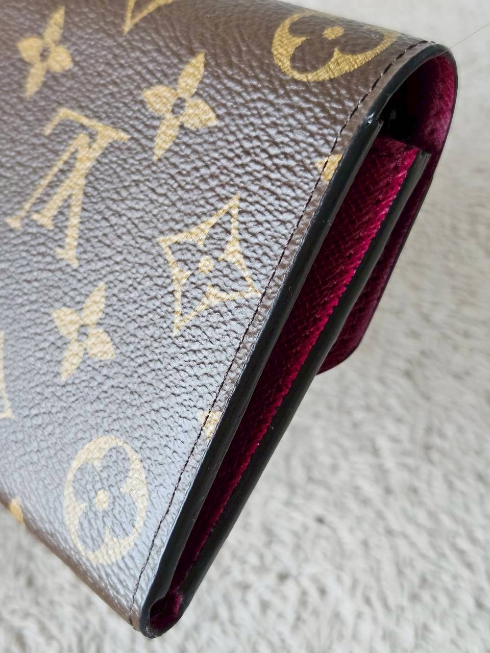 LV Emilie Mono Fuchsia Wallet