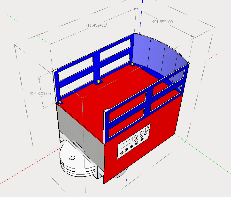 หุ่นยนต์ส่งของ บริการขนาดใหญ่(เฉพาะตัวหุ่นยนต์)
