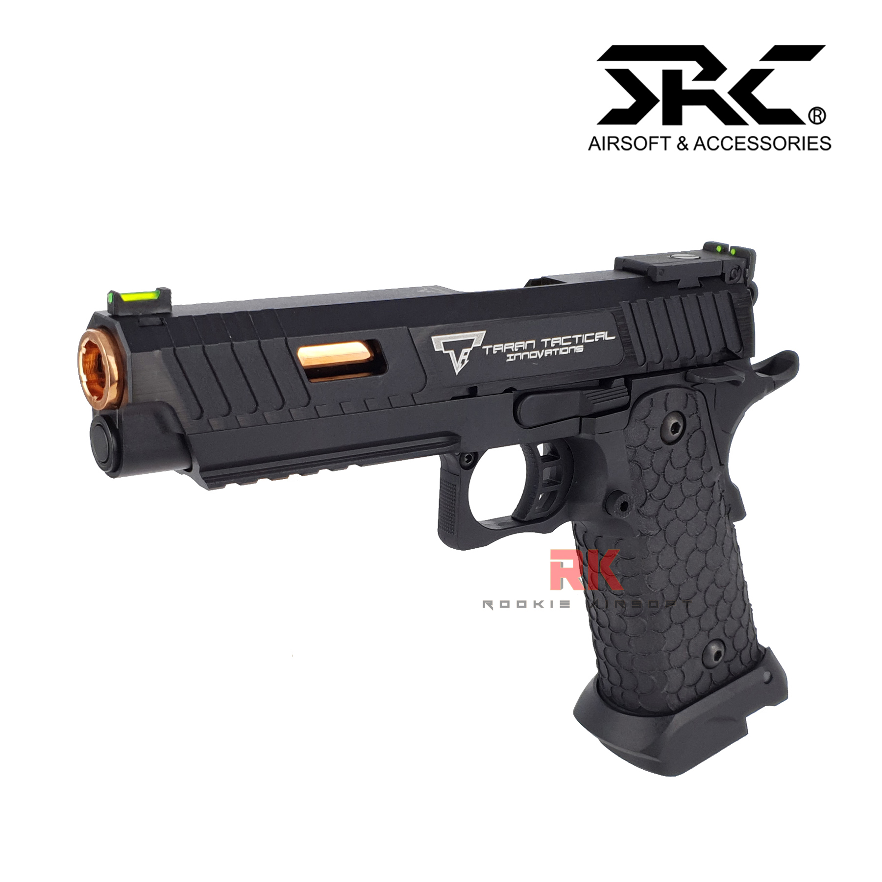 SRC John Wick 3 TTI STI 2011 Combat Master Dual Magazines (Green gas + Co2) GBB - Black