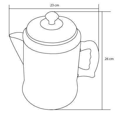 Tea kettle 3 liters 1610-431