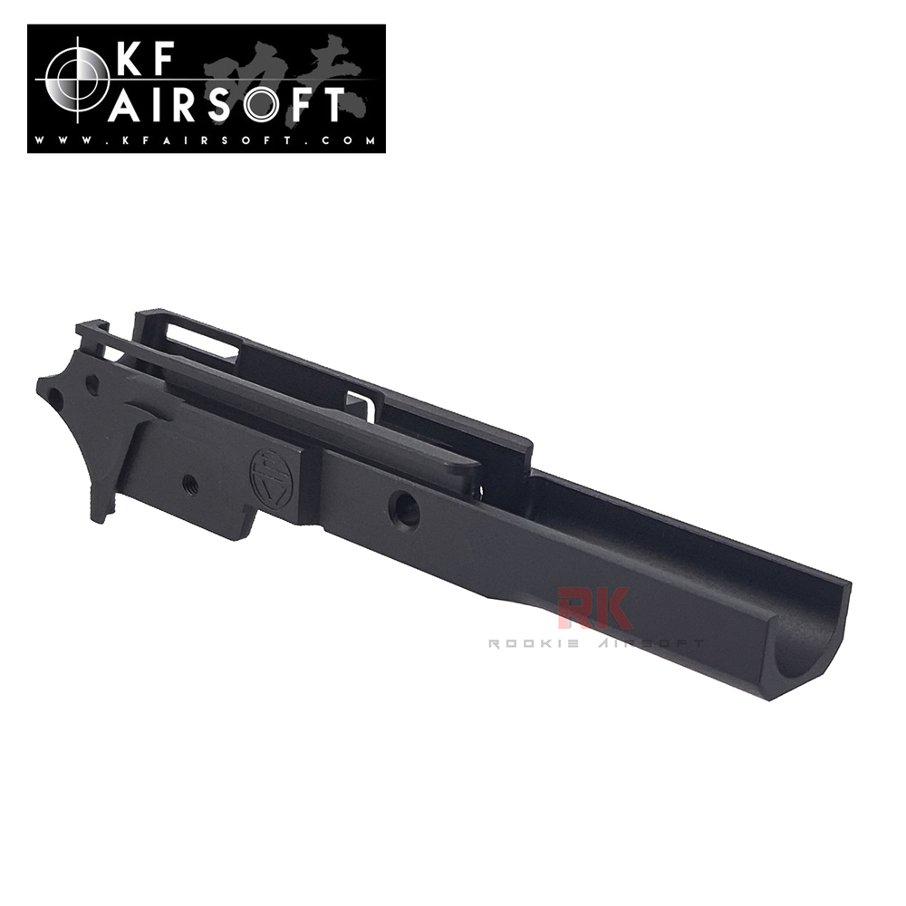 KF Airsoft Aluminum 3.9 inch Advance Frame with Hammer Set for Marui Hi-Capa - SV (Black)