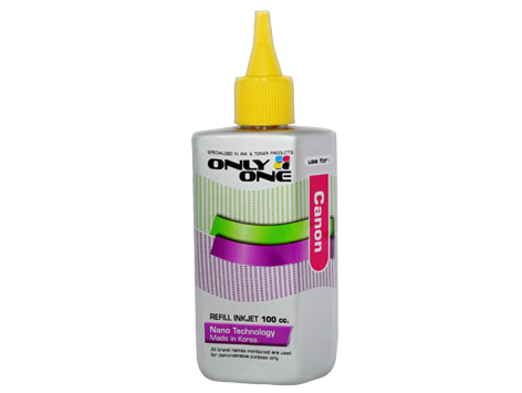 น้ำหมึกอิงค์เจ็ท ยี่ห้อ ONLY ONE --- 100 cc. สำหรับ CANON Y สีเหลือง