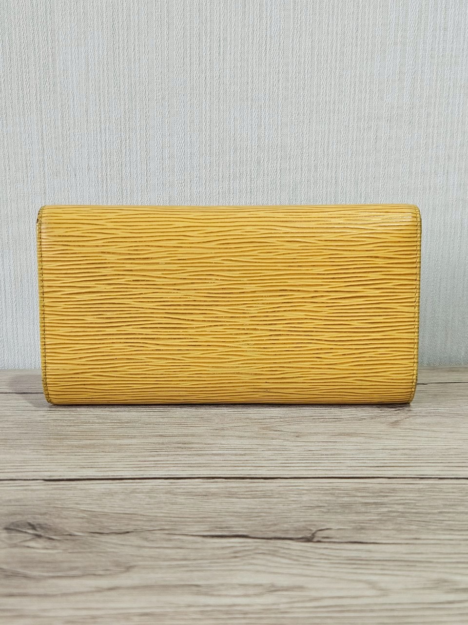 LV Epi Trifold Yellow Long Wallet