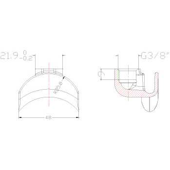 ทางน้ำไหล 2 ทาง (Two way spout) 9003-CT-033