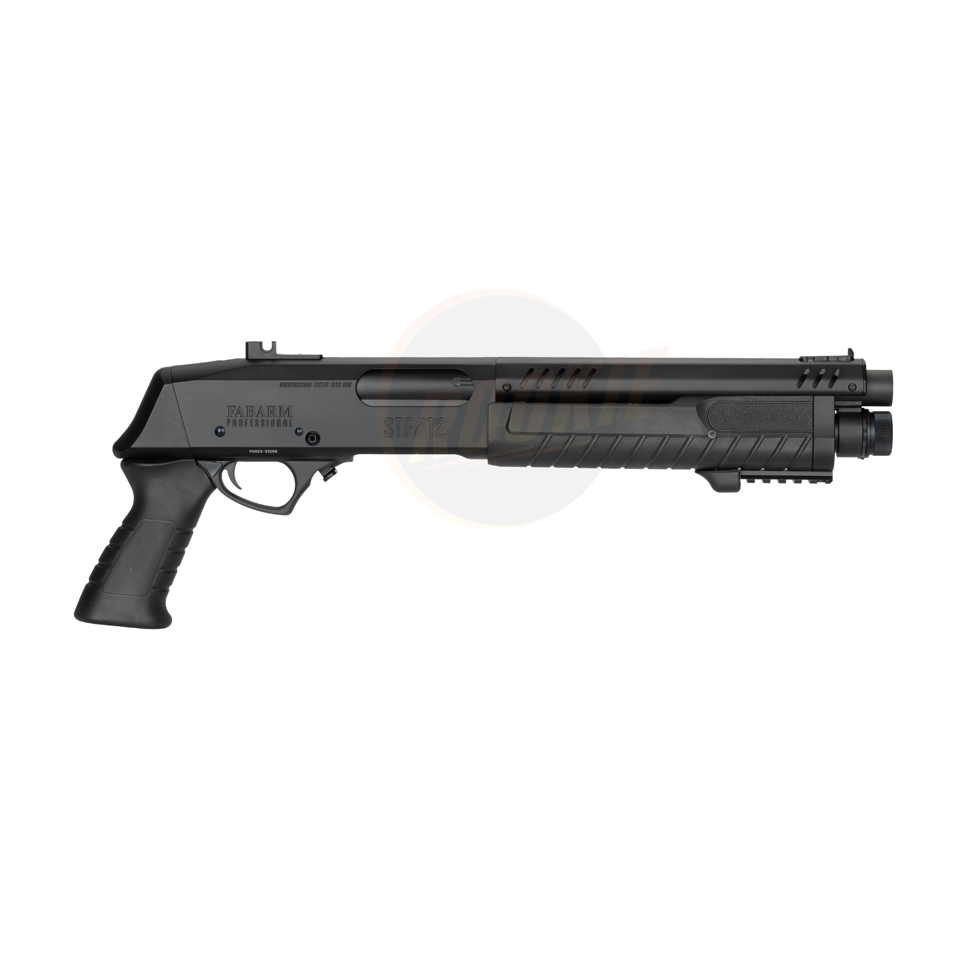 BO FABARM STF/12 Short Initial 11" Gas Pump Action Shotgun (Black)