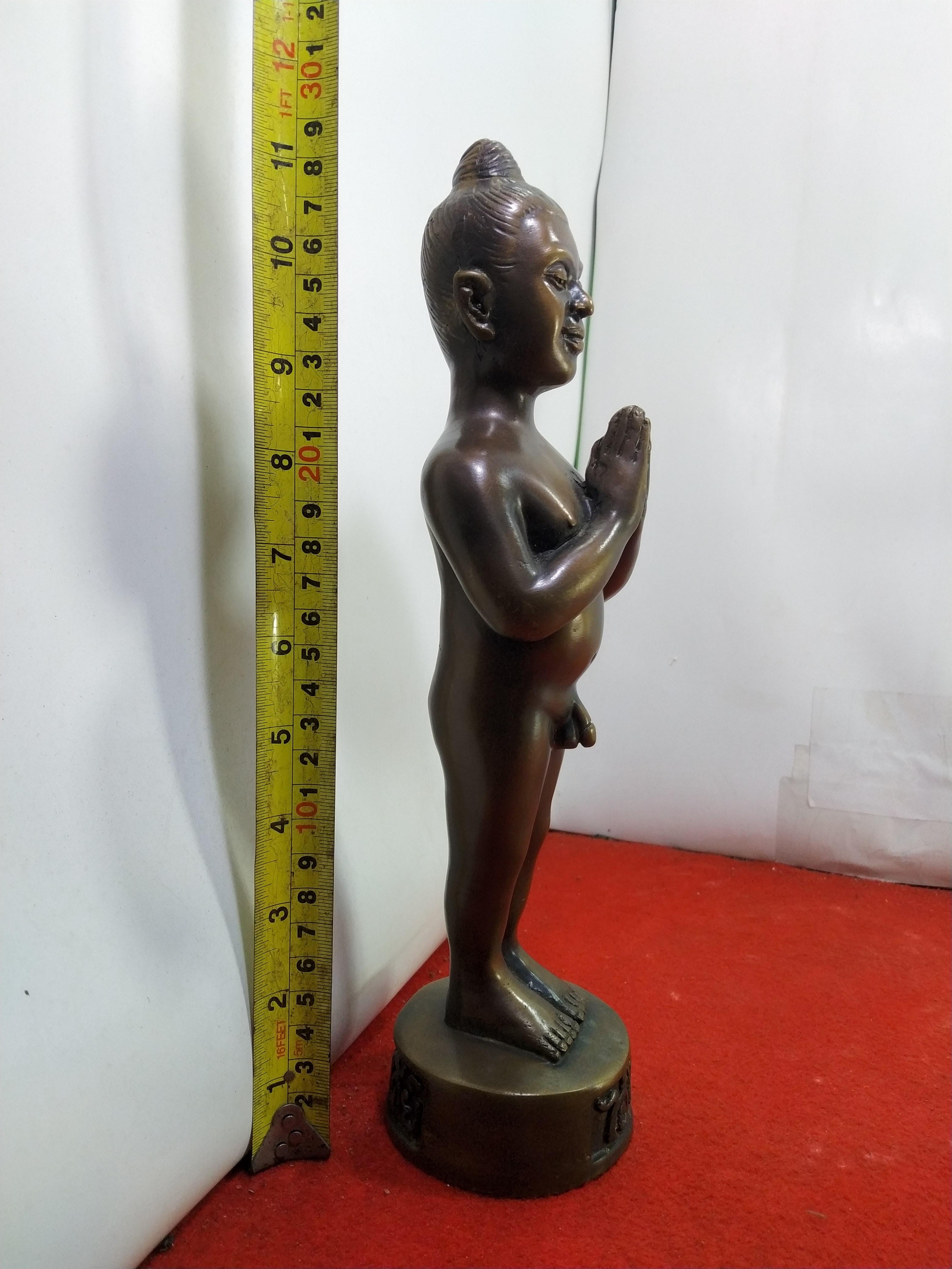 ไอ้ไข่ กุมารเทพแห่งวัดเจดีย์ อำเภอสิชล จังหวัดนครศรีธรรมราช สูง11.5นิ้ว
