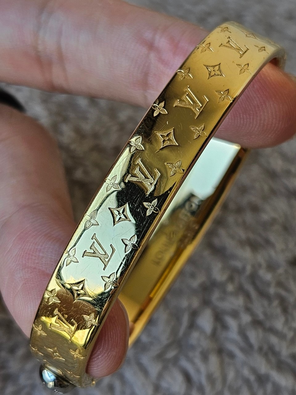 LV Nanogram Cuff M00251 size S