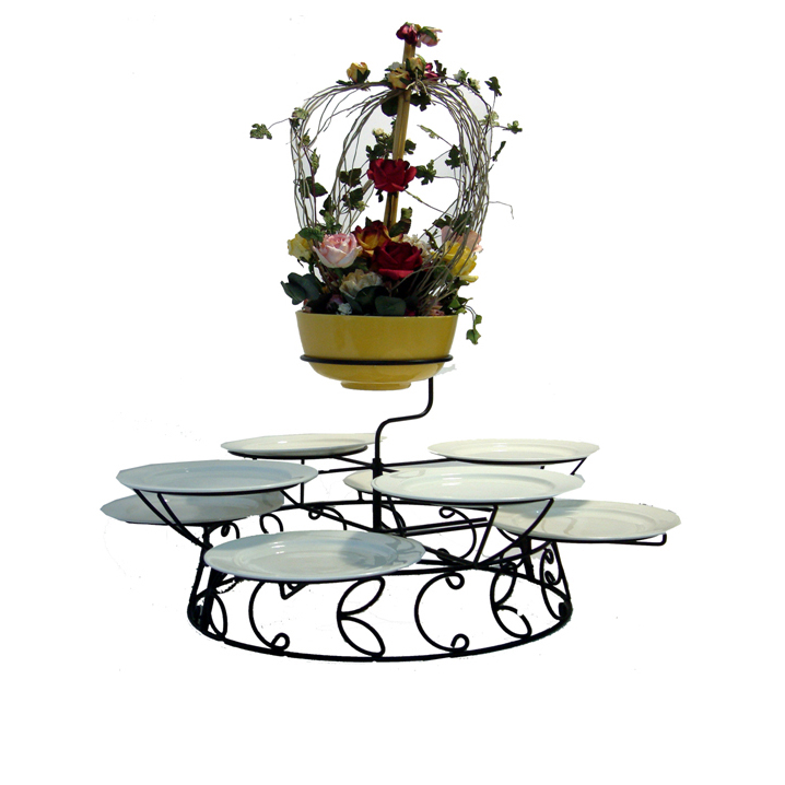 Set round plates stand Flower (whole set price, including bowl set)