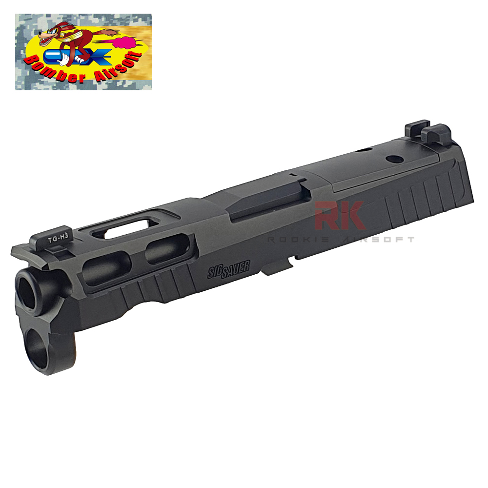 Bomber CNC Aluminum PRO-CUT (3.9 inch) Slide Kit for SIG AIR P320 M18 (Black)