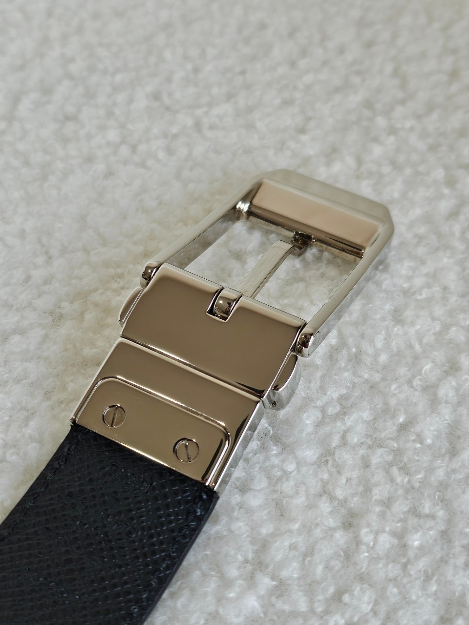lv belt M6834 หัวเงิน damier graphite