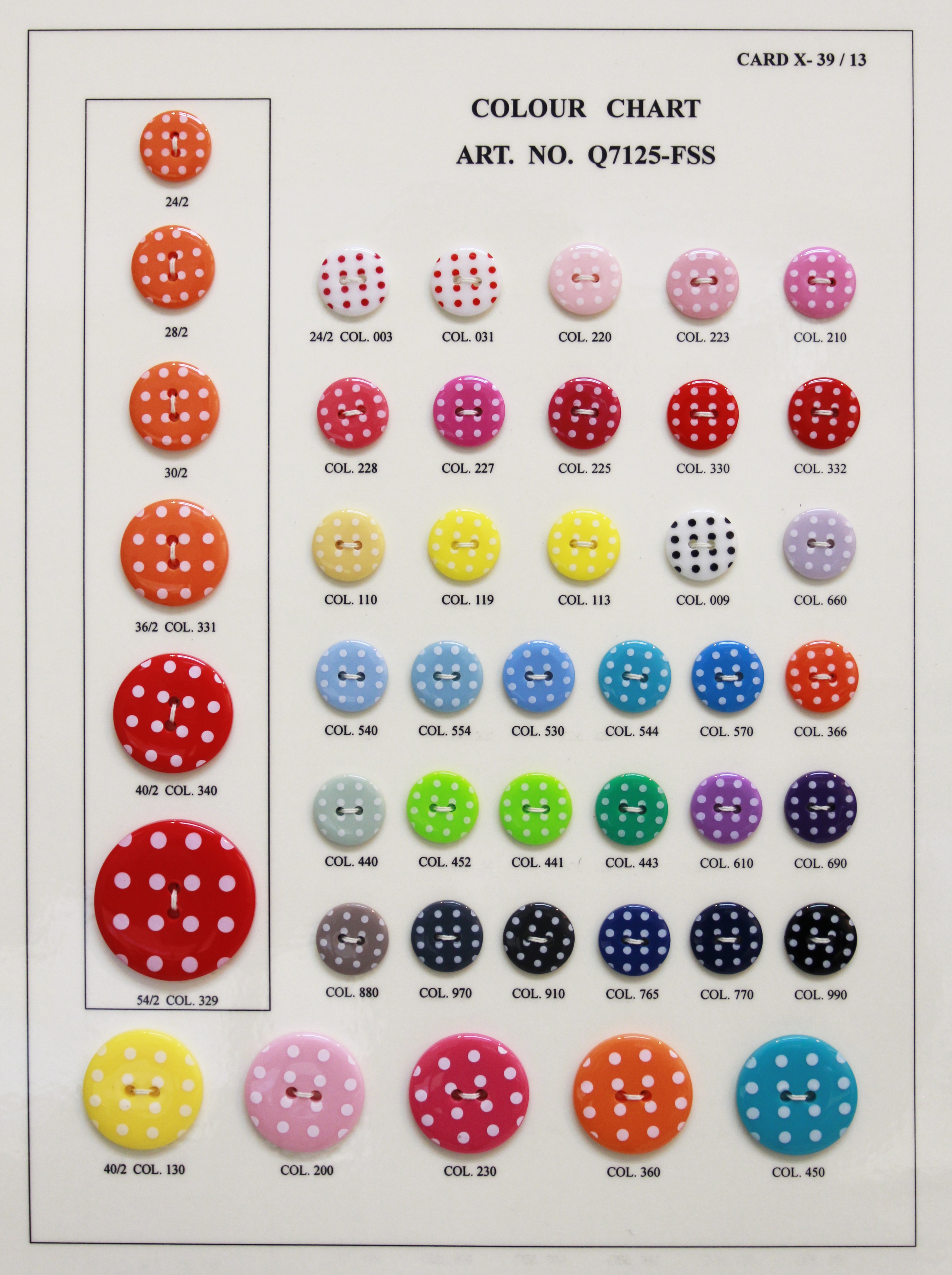 POLYESTER BUTTON