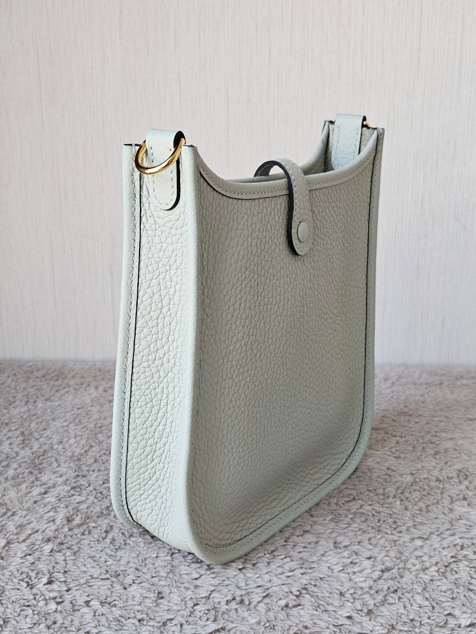 Hermes Evelyne mini size16 stamp B (2023) สี Gris Neve