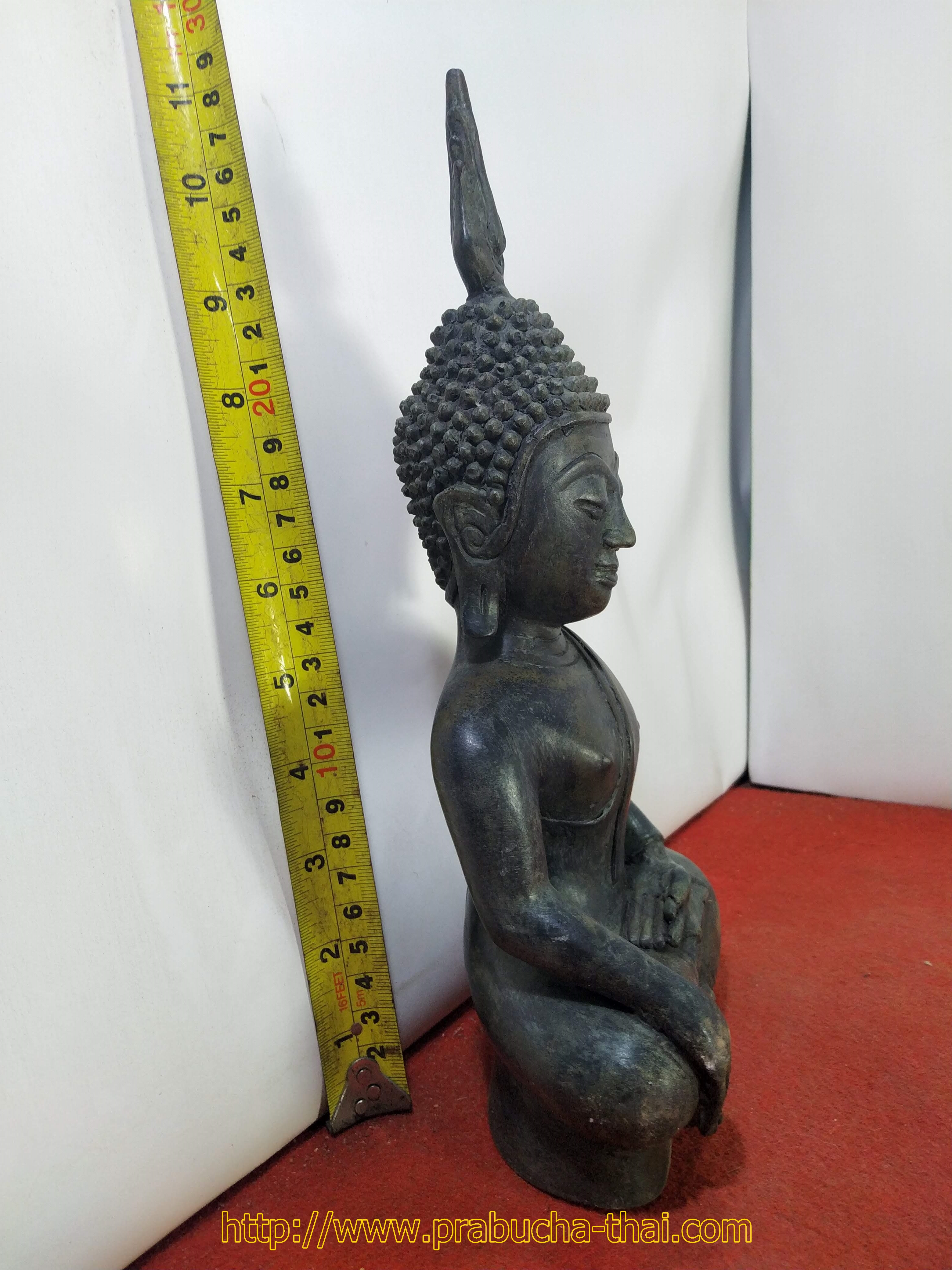 พระเชียงรุ้ง เศียรโต เกตุเพลิง หน้าตัก 5 นิ้ว เนื้อสำริด