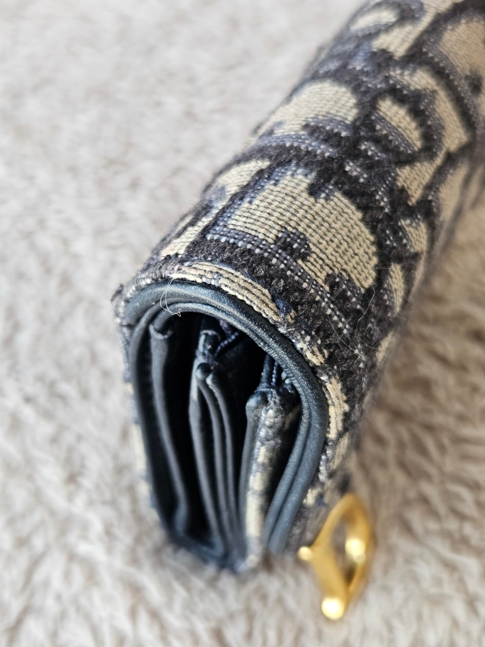 Dior Saddle Lotus Trifold Wallet