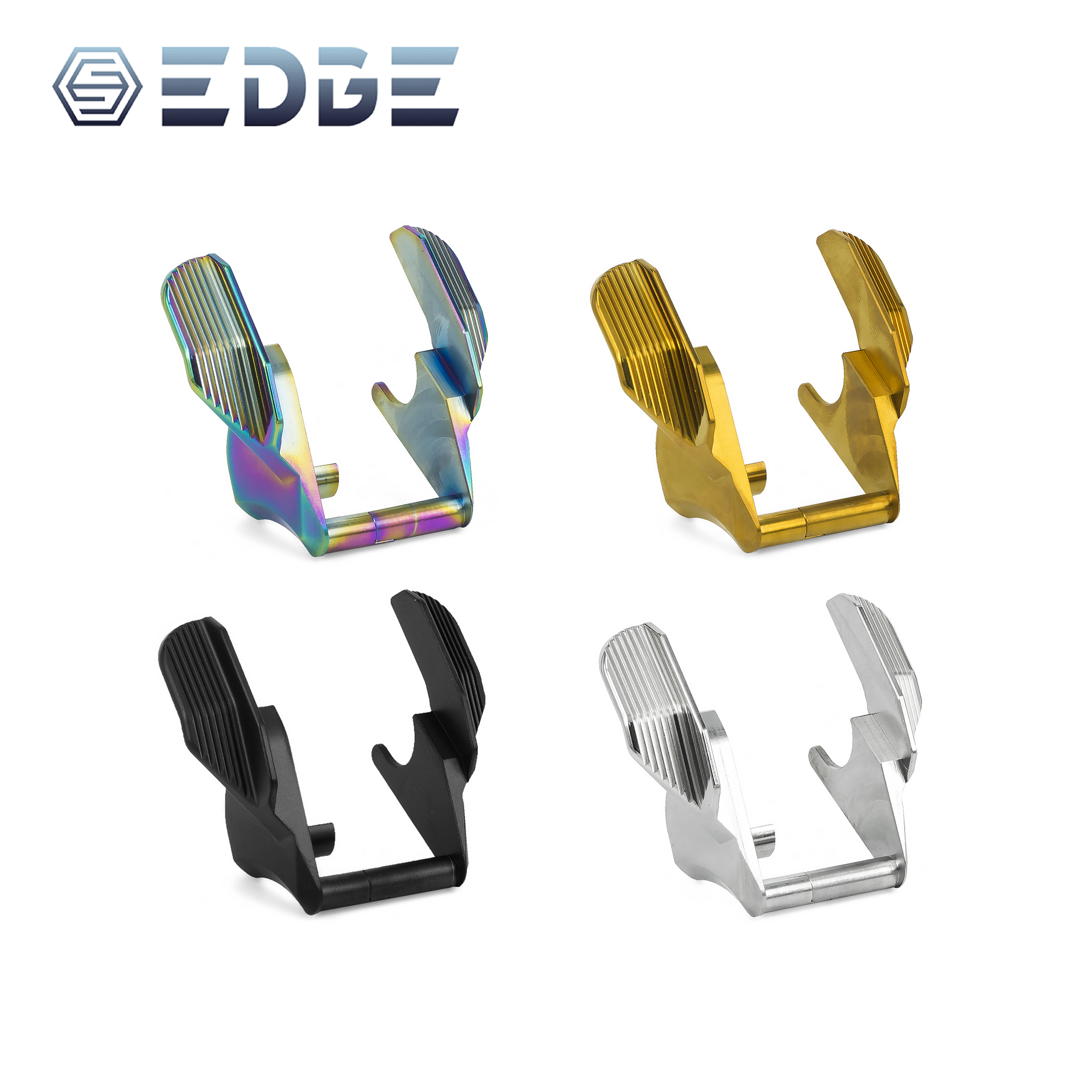 EDGE “ALBATROSS” Stainless Steel Ambi Thumb Safeties for Hi-CAPA