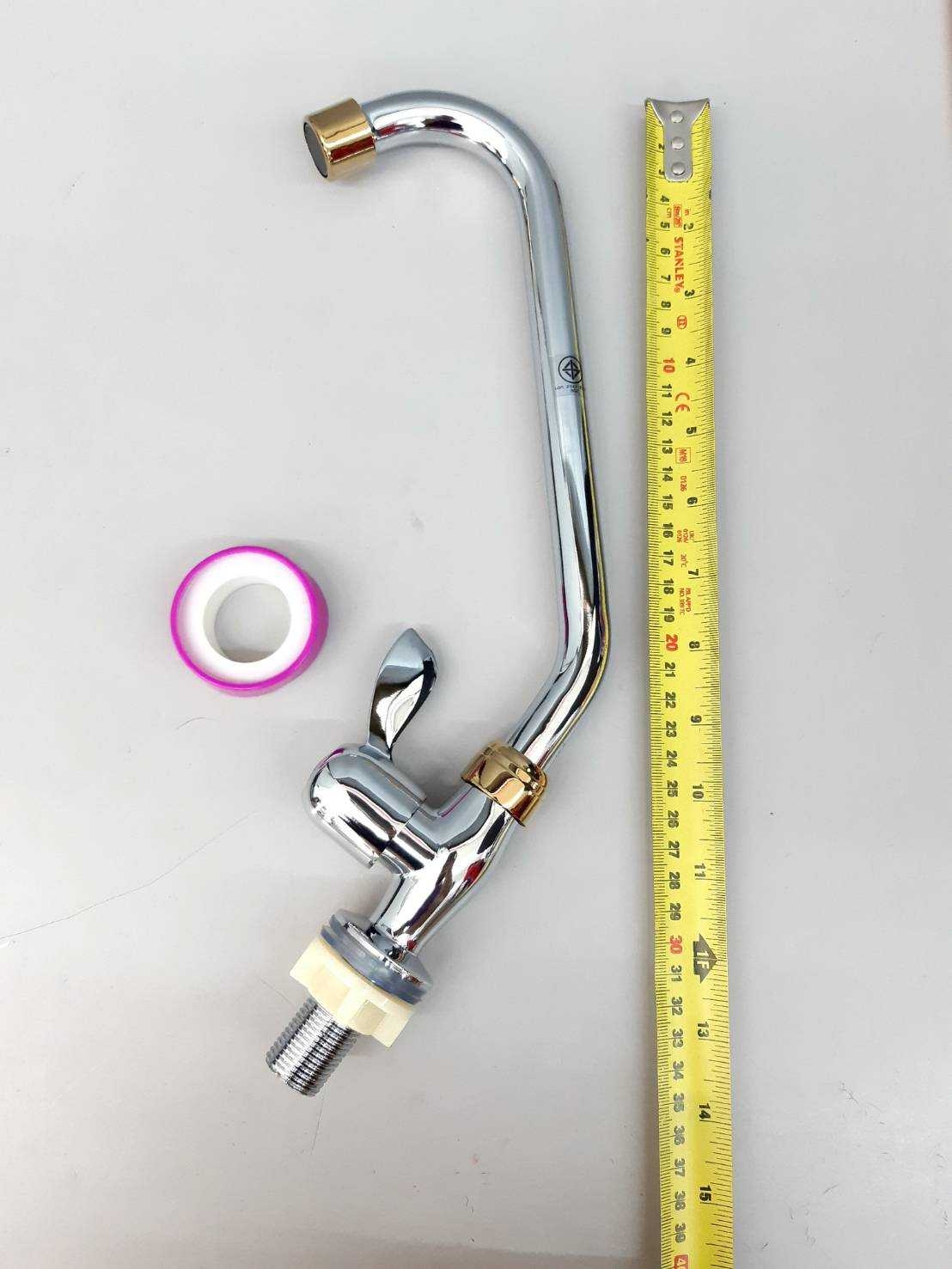 ก็อกอัดแผงซิงค์ยืนหัวทอง SG-006