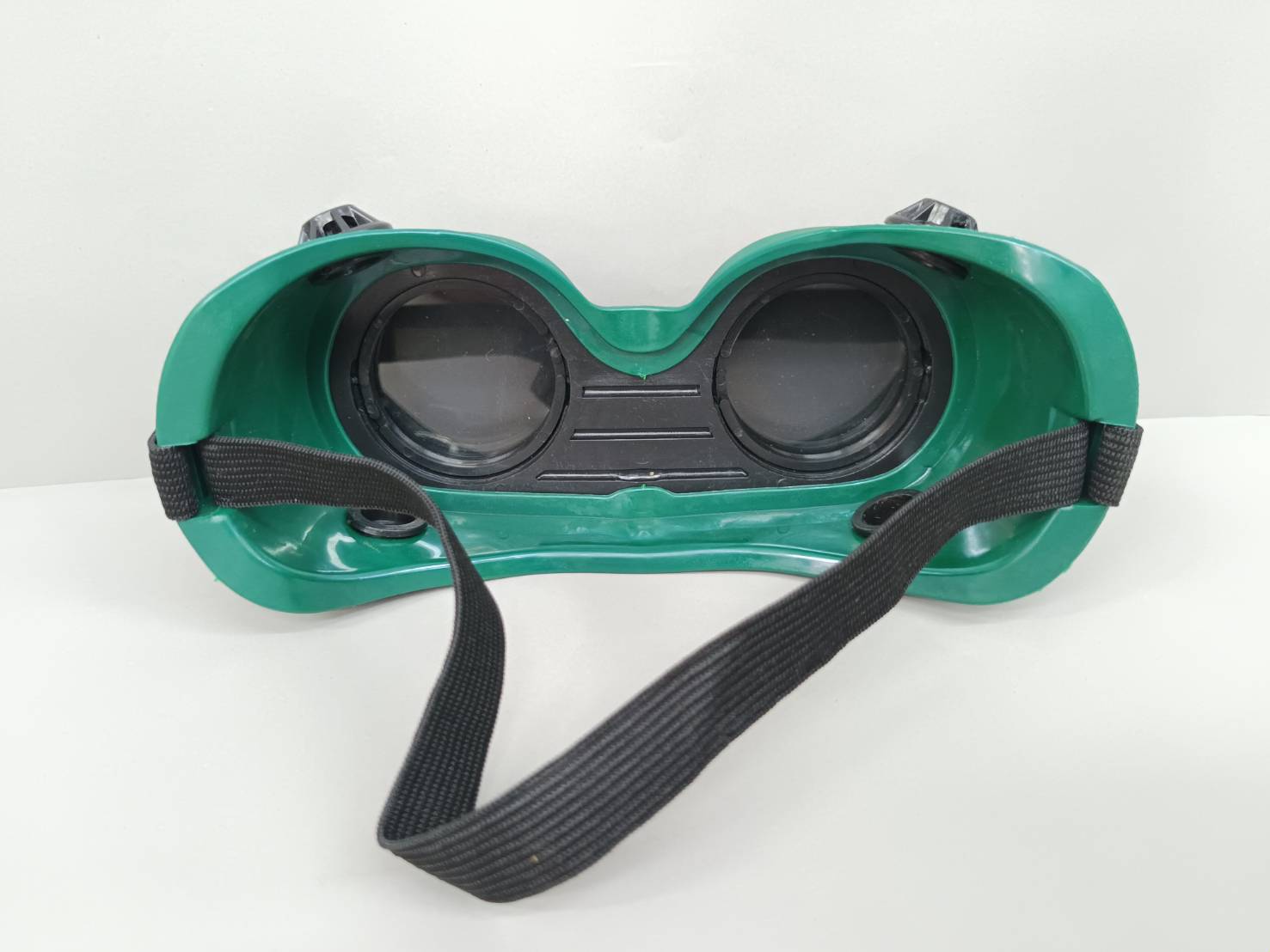 แว่นตาช่างเชื่อม 2 ชั้น กระจกกลม