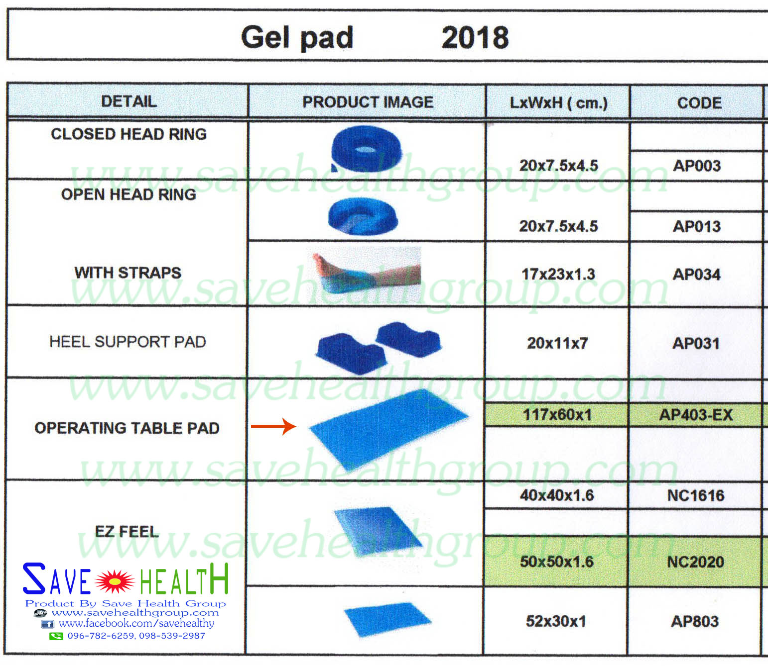 เจลลองนอนป้องกันแผลกดทับ Gel Pad ของแท้