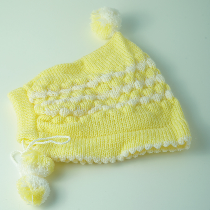 ขายส่ง หมวกไหมพรมเด็กแรกเกิด รุ่นหมวกน้อยหน่าสามจุก (ราคาต่อโหล) nongnini1988