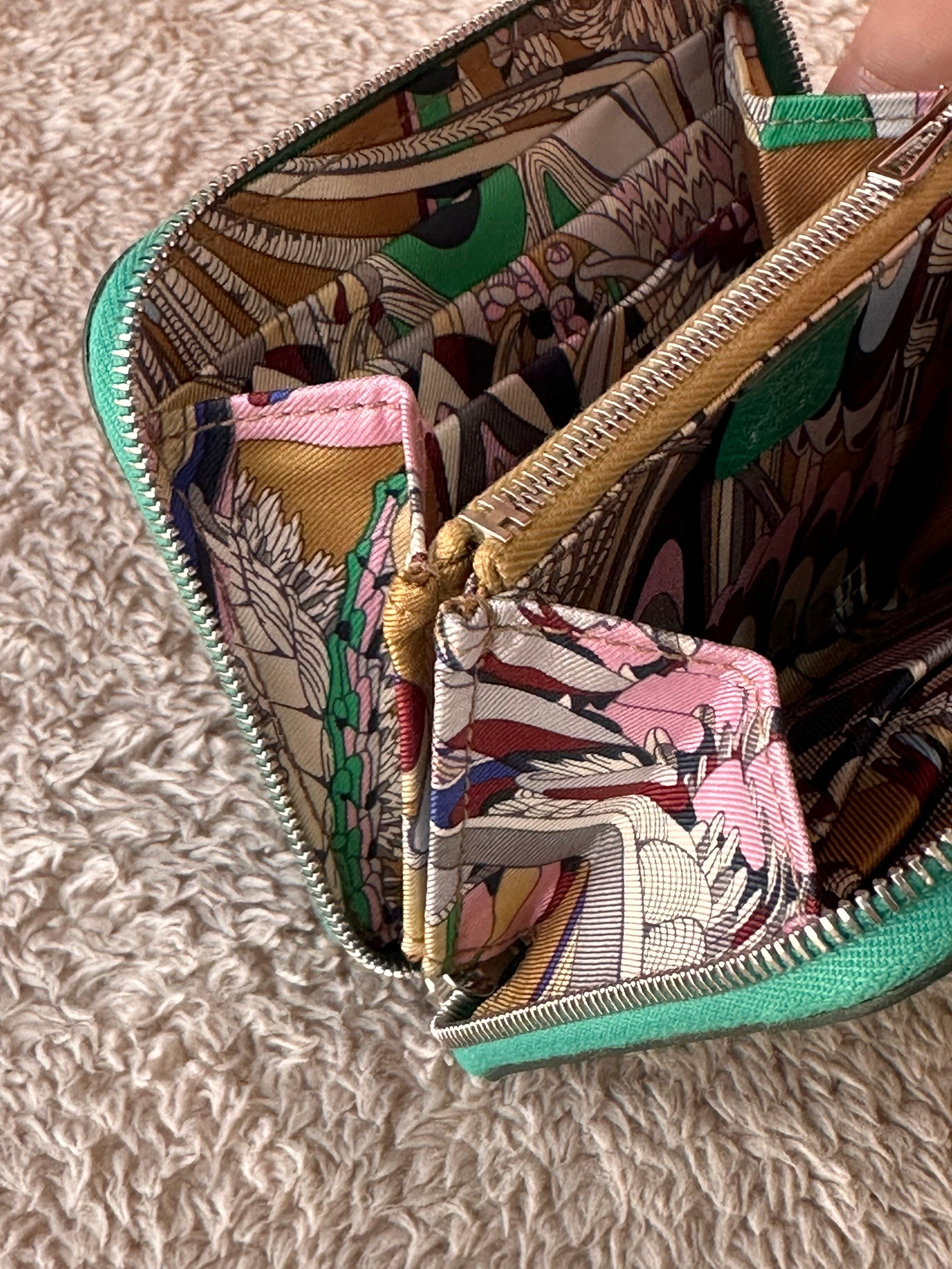 Hermes Silk'In Compact Wallet