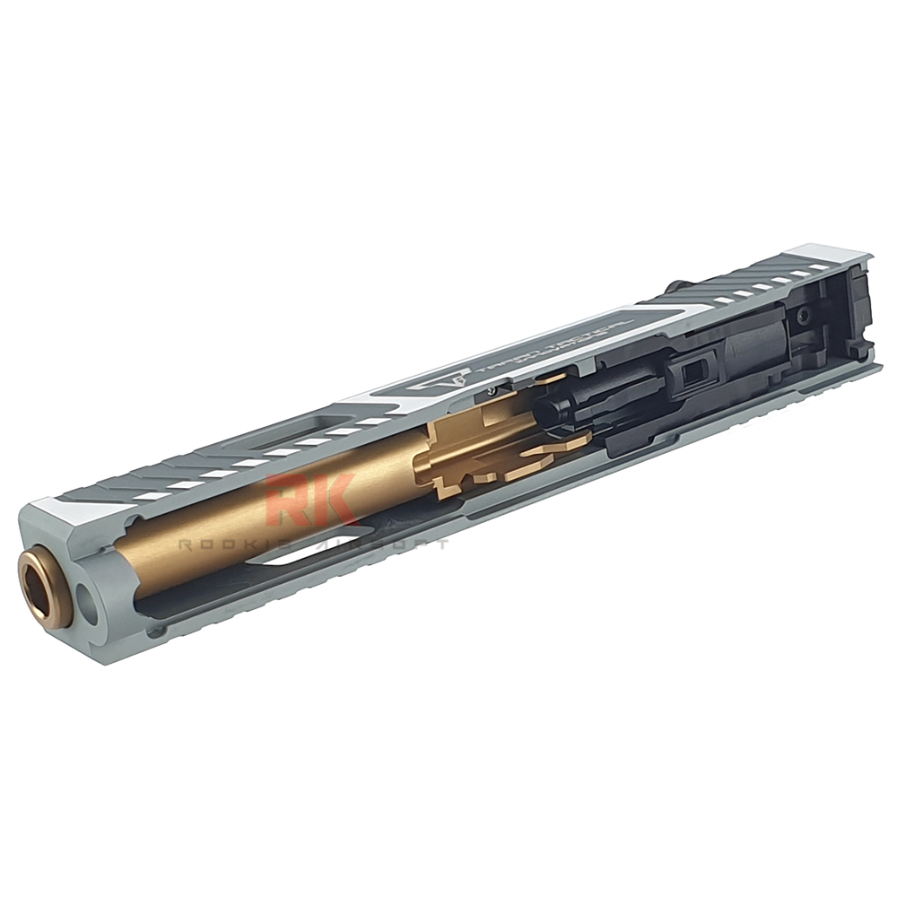 Nova CNC Aluminum TTI G17 RMR Slide Kit for Marui G17 Gen3 (Matte Silver)