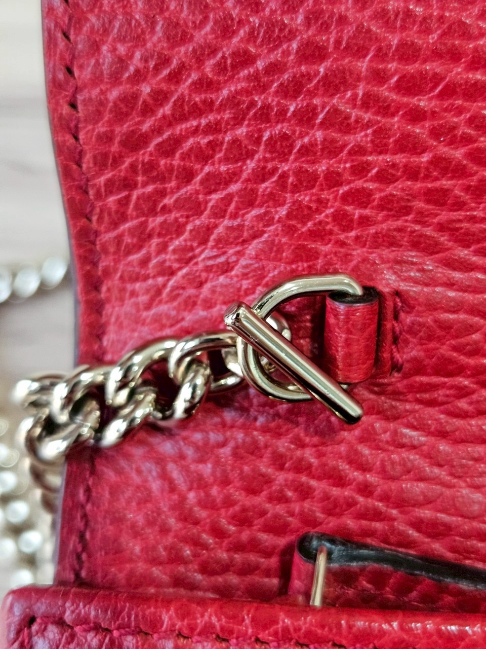 Gucci Interlock WOC สีแดง