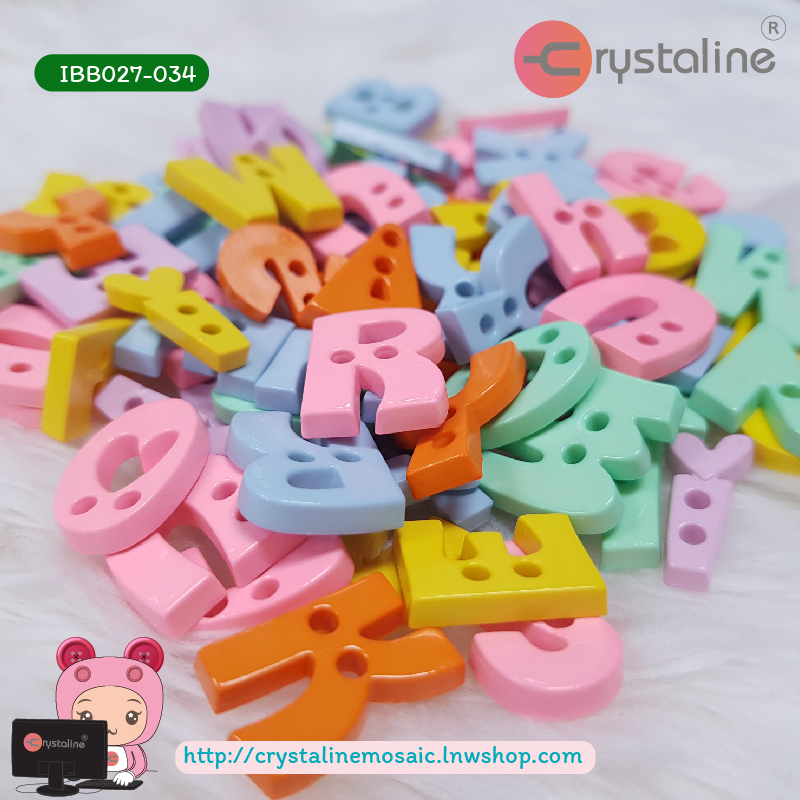 English alphabet - Happy col. (100g/pack)