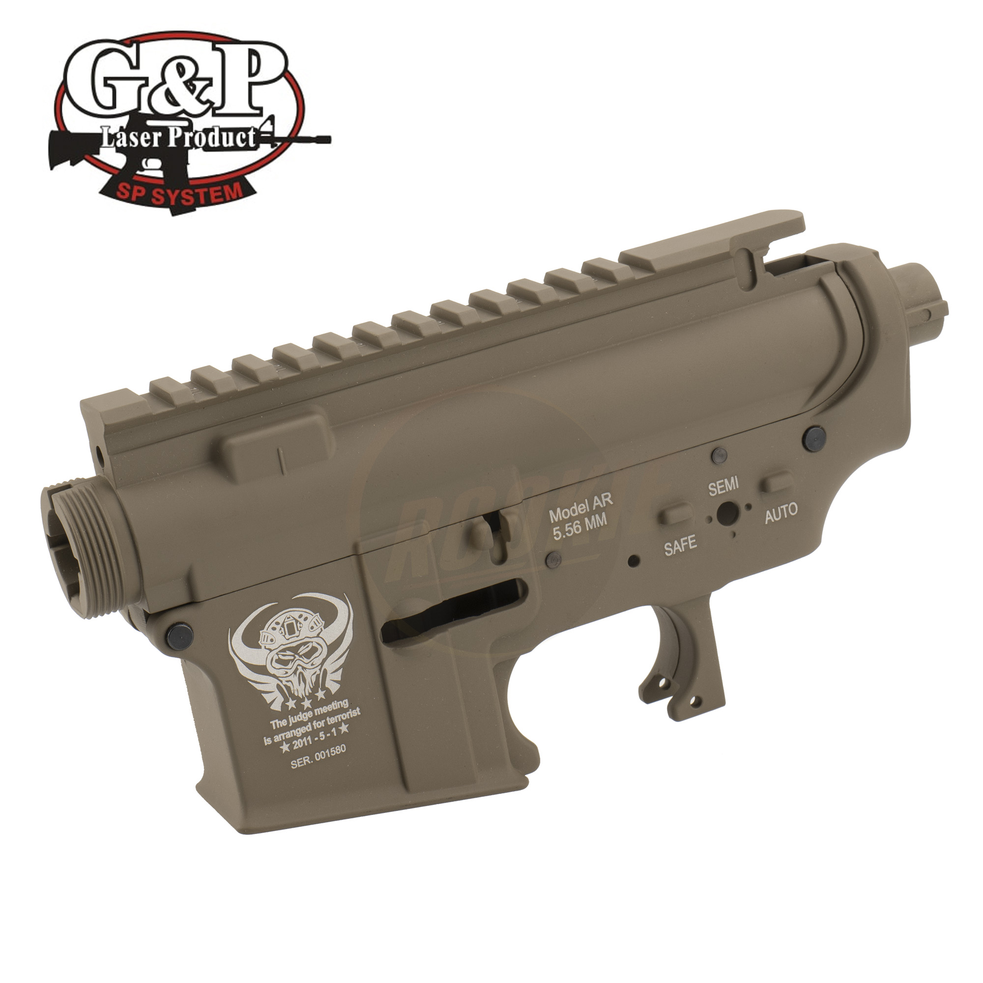 G&P Seal Skull Metal Body AEG Receiver (MEB008DE)