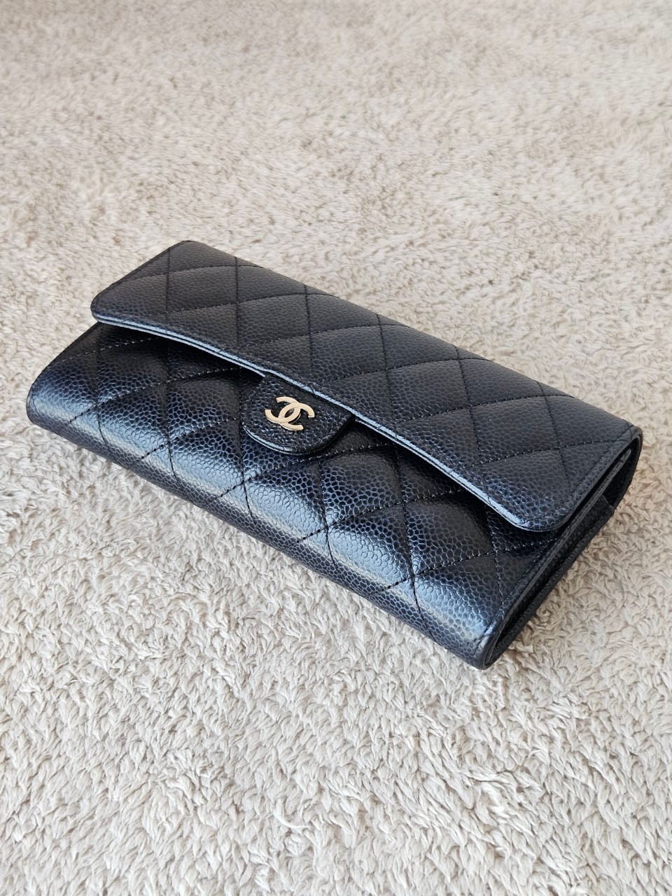 Chanel Sarah Black Cavier SHW