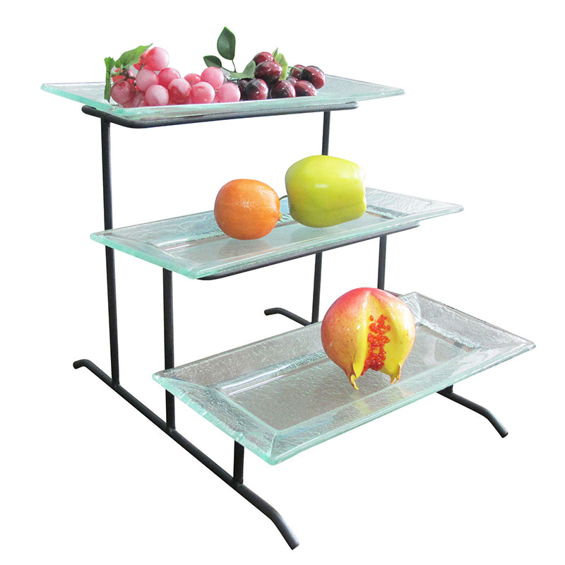 Parallelogram 3 level stand 3 plate 1619-004