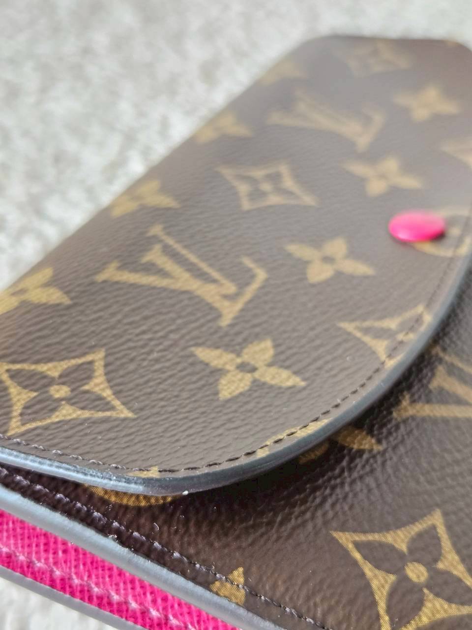 LV Emilie Mono Fuchsia Wallet