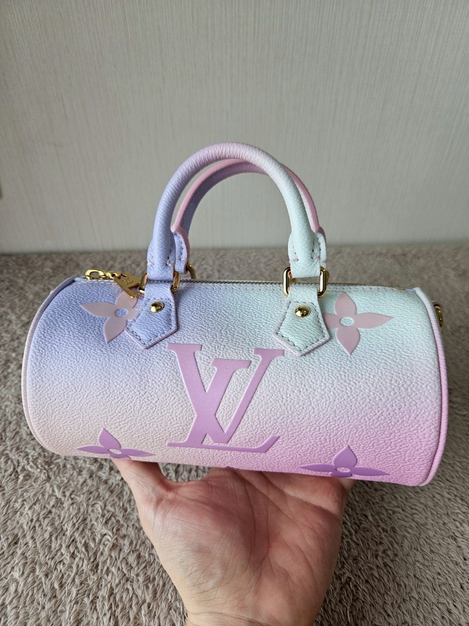 LV Papillon Pastel Sunrise Monogram Microchip