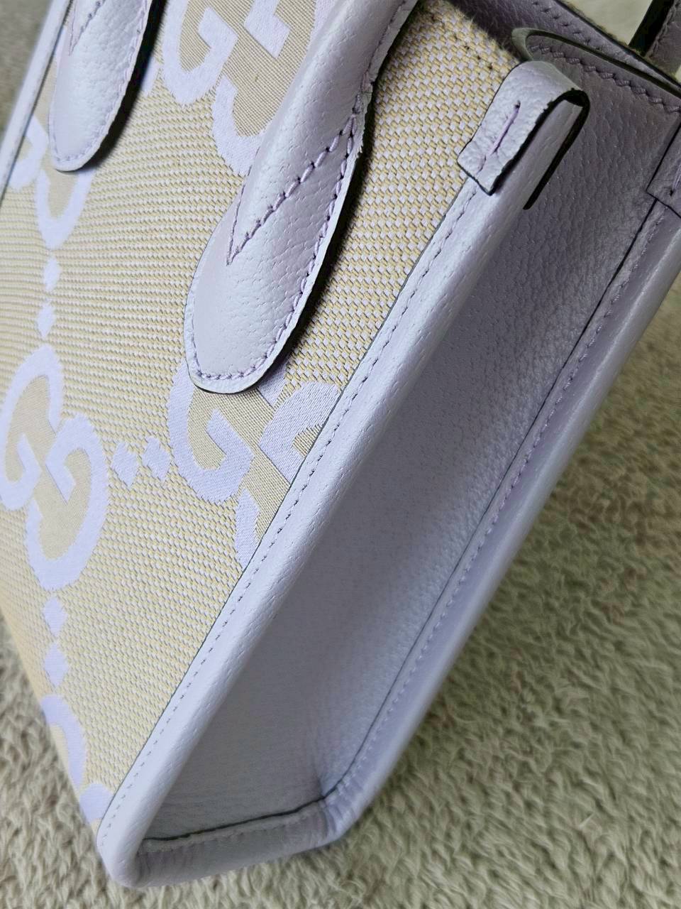 Gucci Jumbo GG Canvas Vertical Mini Tote