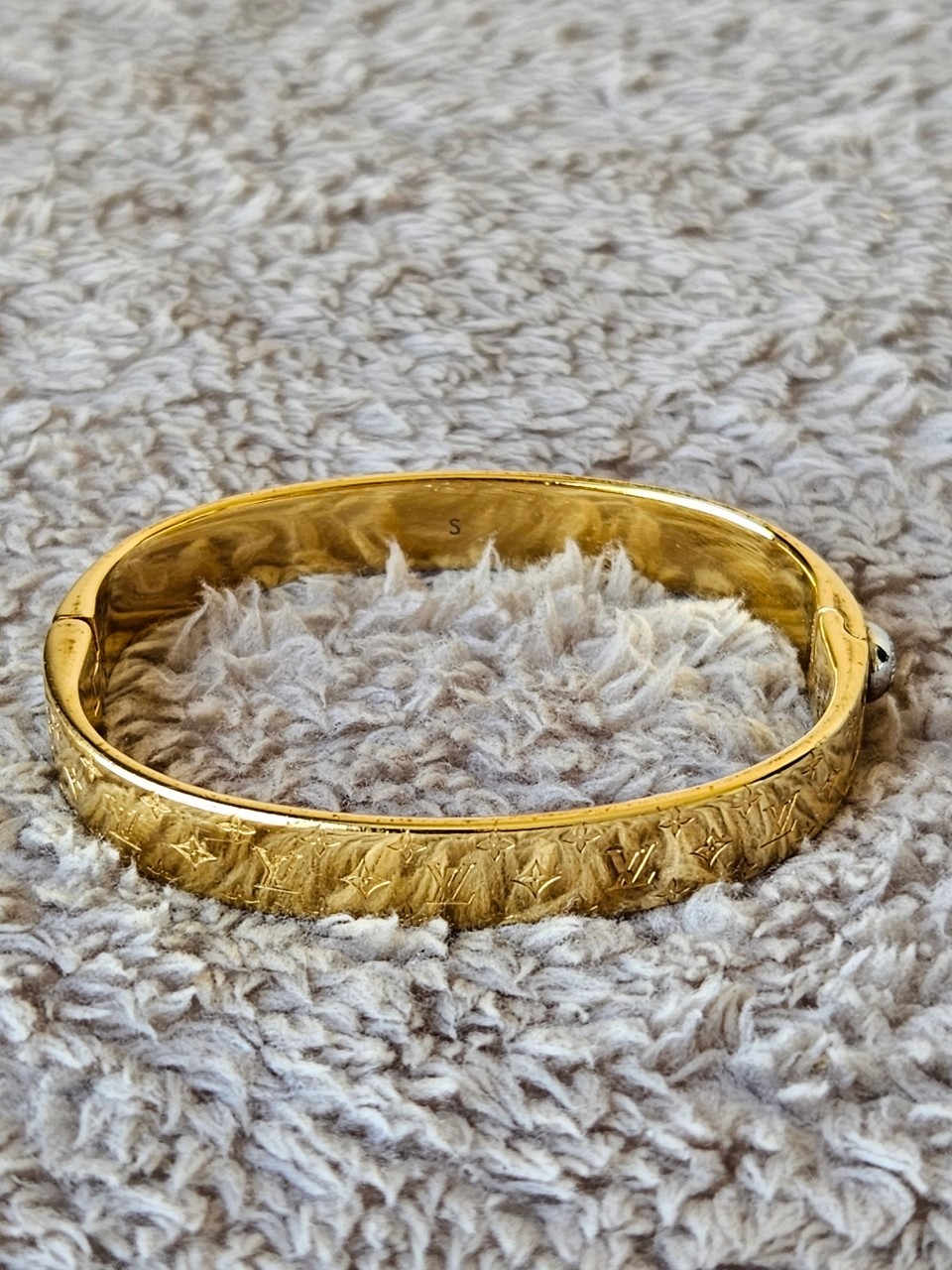 LV Nanogram Cuff M00251 size S