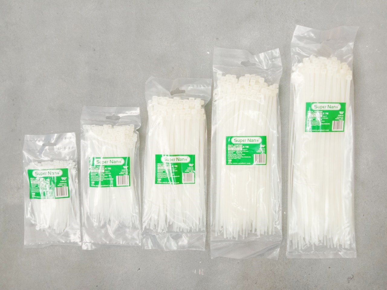 เคเบิลไทร์ สีขาว Nano