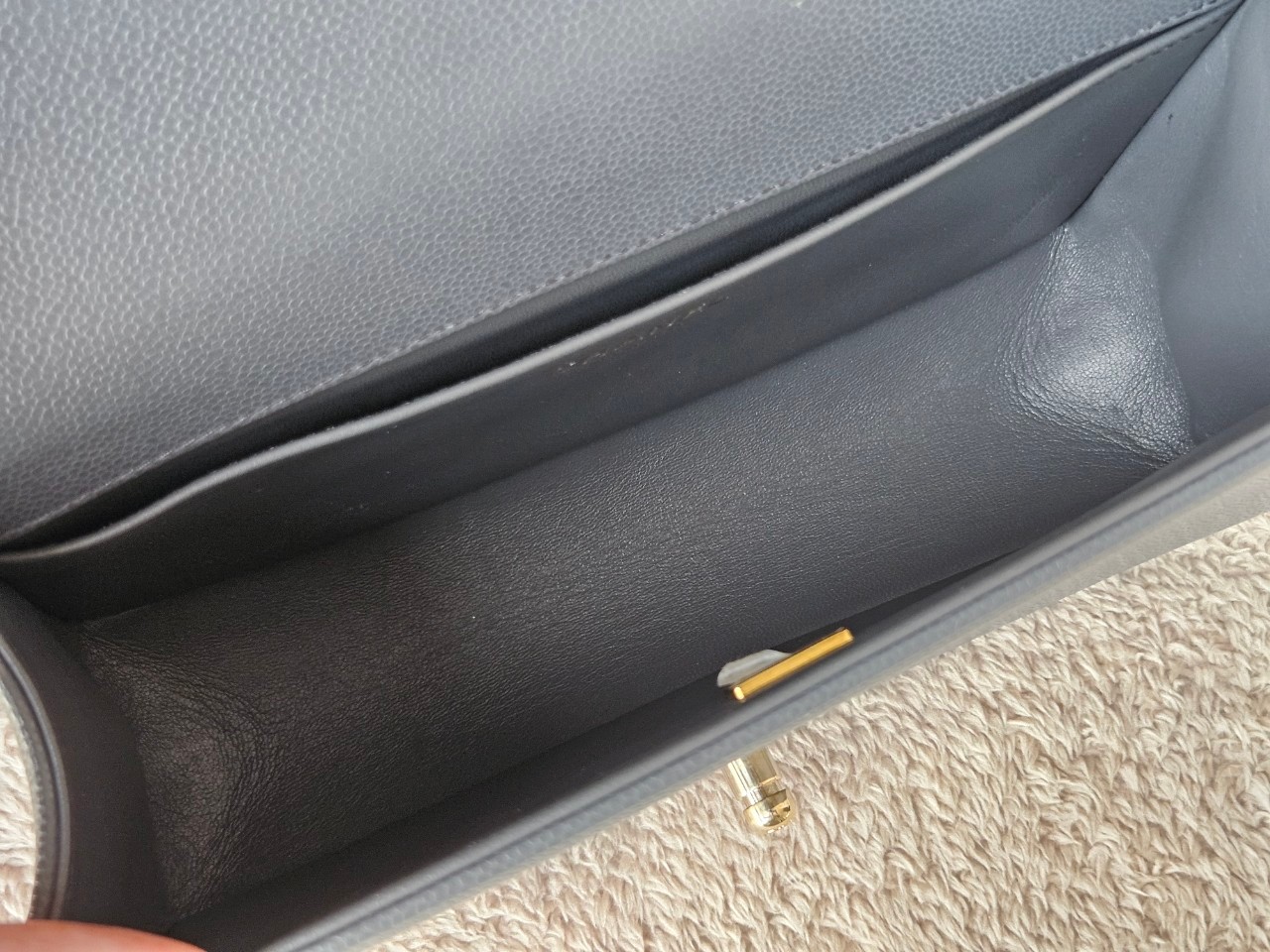 Chanel Boy 10 Cavier SHW สีเทา Microchip