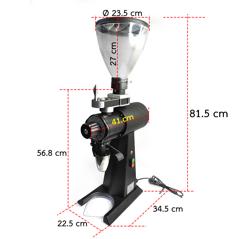 เครื่องบดกาแฟตัวใหญ่ มีตัวโดสตวงกาแฟ ด้วยกำลังไฟ 1500W