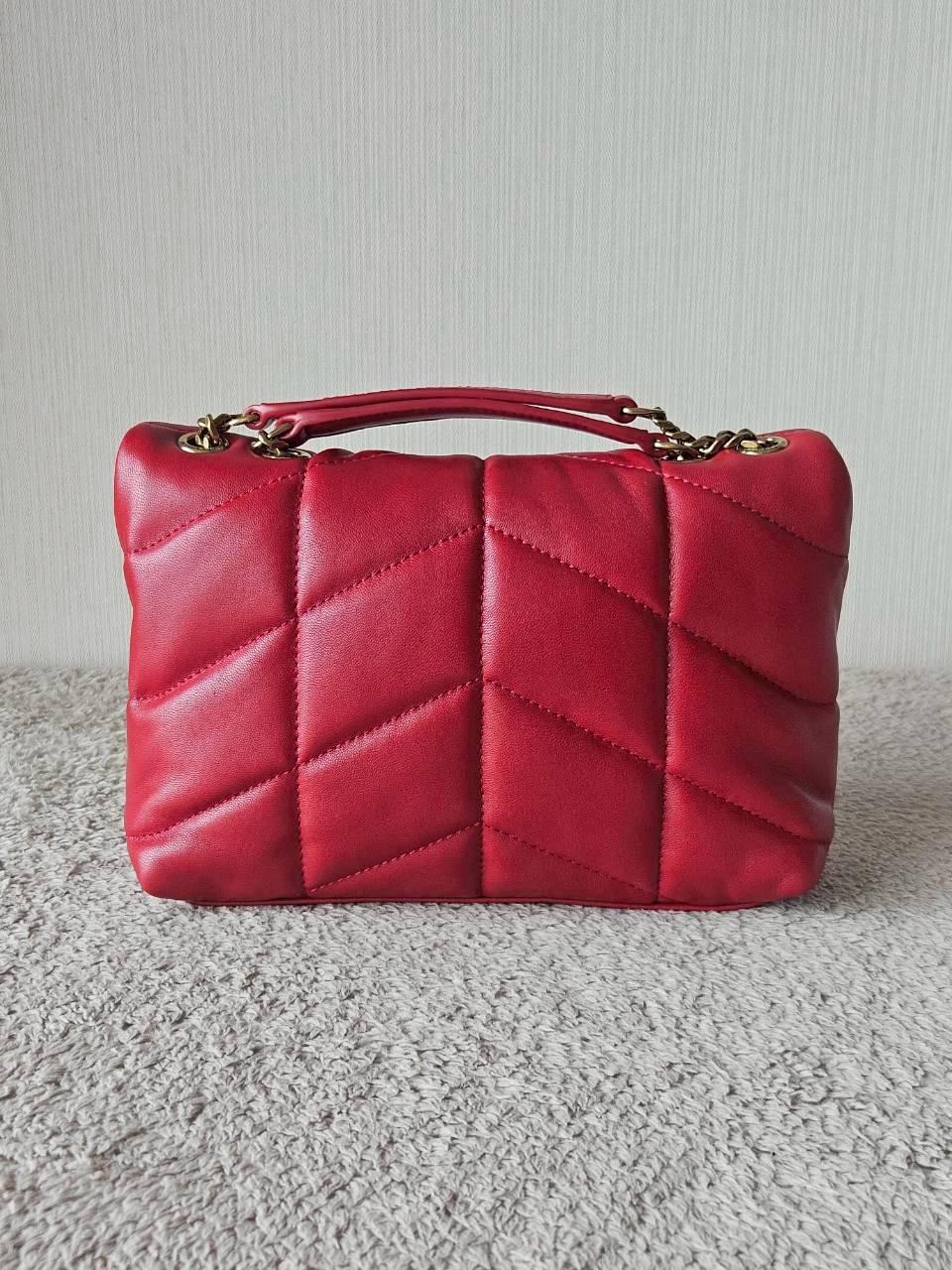 YSL Toy Puffer Mini Bag สีแดง