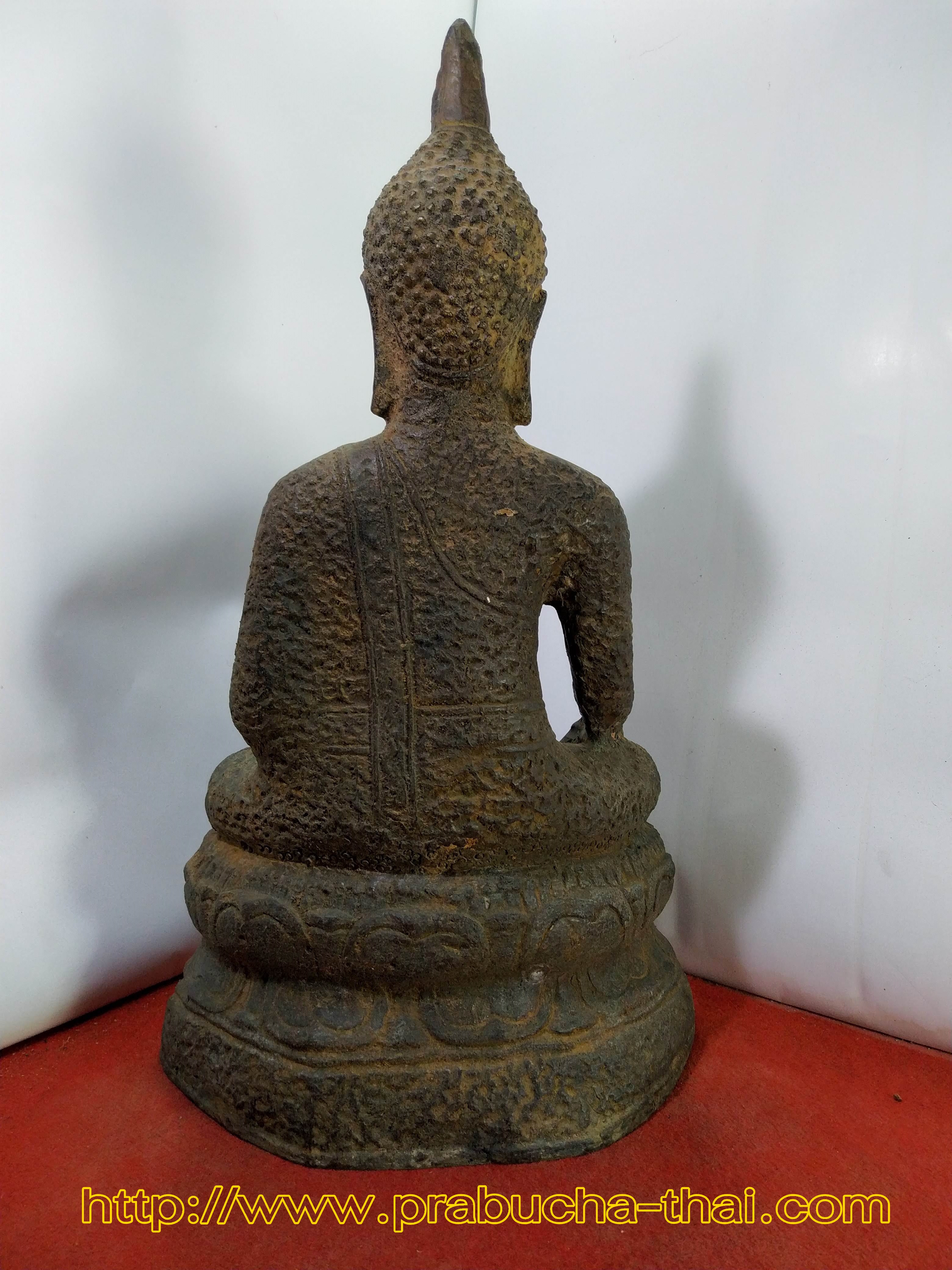 พระอู่ทอง เนื้อสำริดสภาพเก่า หน้าตัก 9 นิ้ว