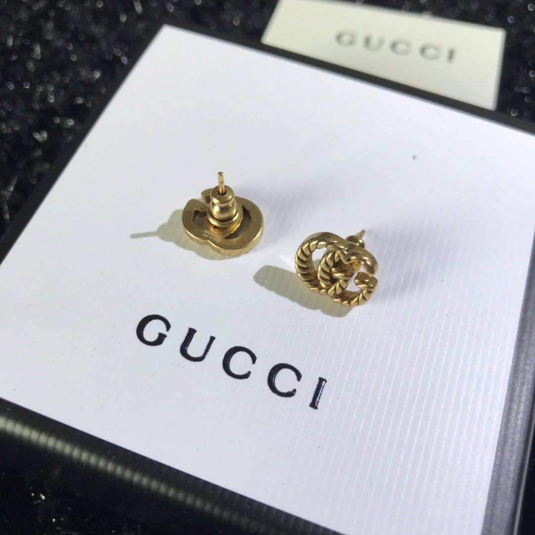 ต่างหูกุชชี่ Gucci earring ต่างหูกุชชี่ ติดหู งาน Hiend