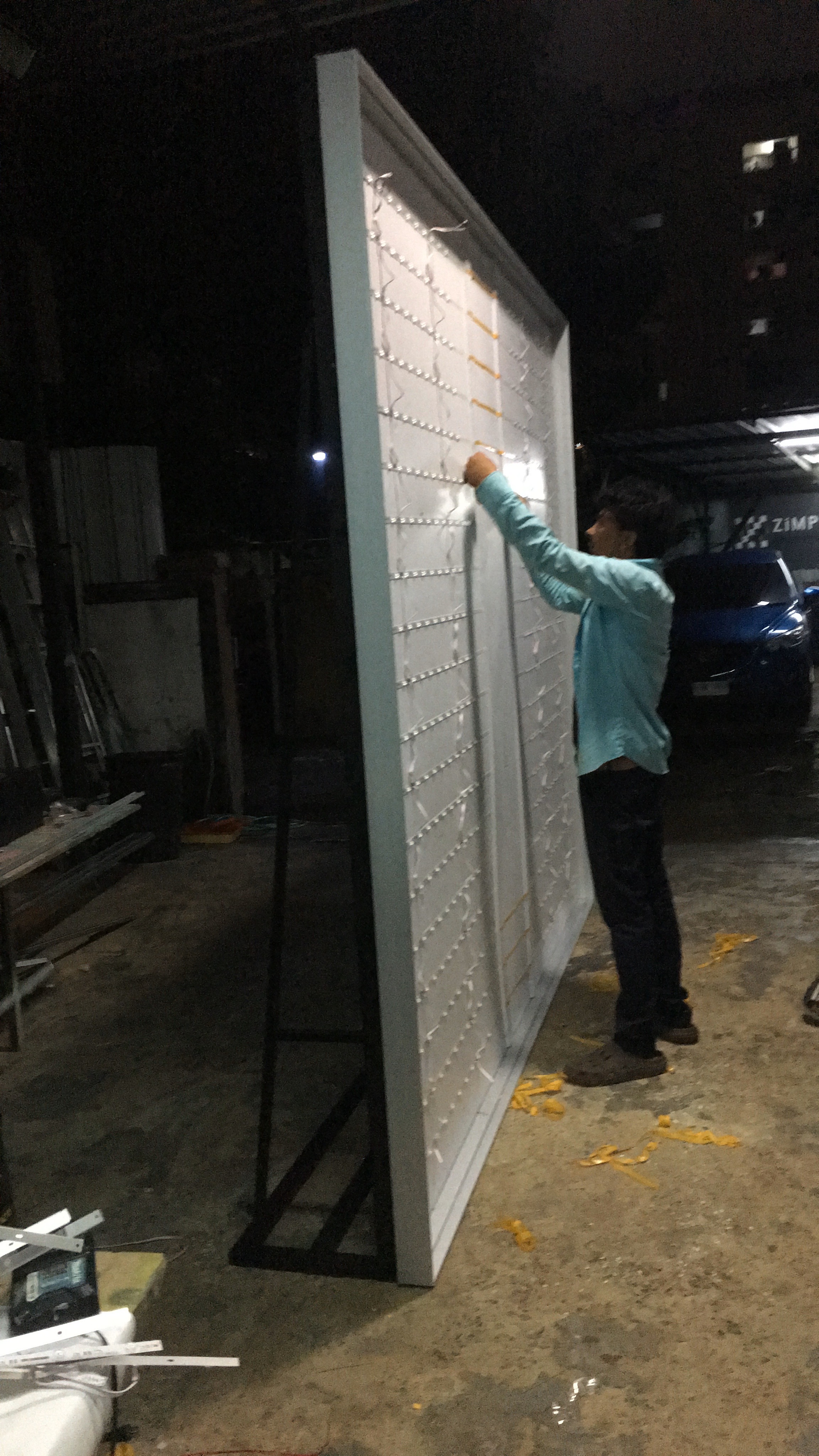 กล่องไฟสำหรับยึดผ้า3P Fabric Lightbox UV ป้ายไฟบาง Slim Light Box 6cm.