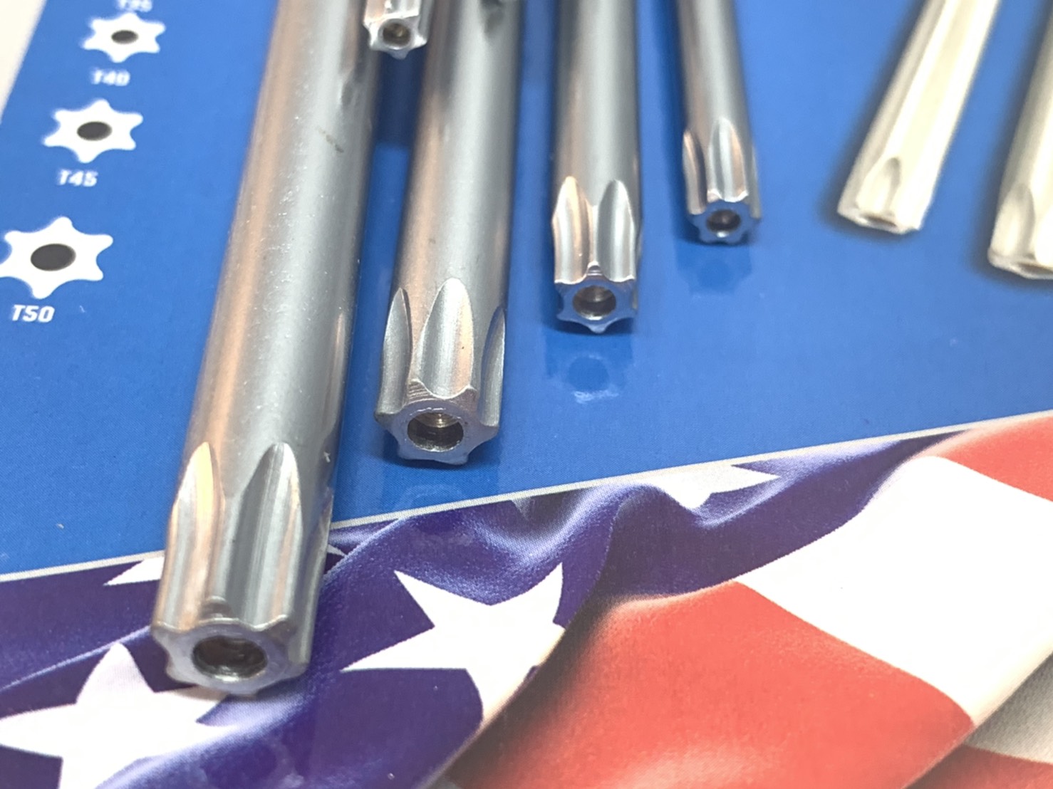 กุญแจหกเหลี่ยม มิล 9 ตัวชุด หัวดาว