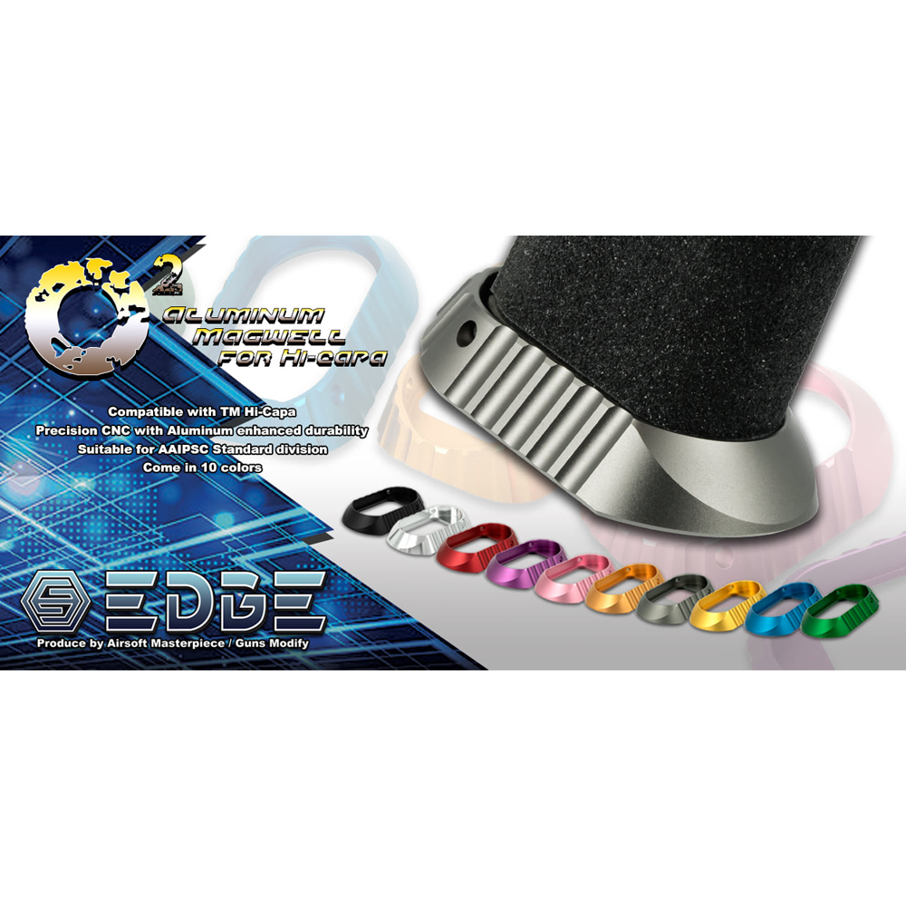 EDGE O2 Aluminum Magwell for Hi-CAPA (Grey)