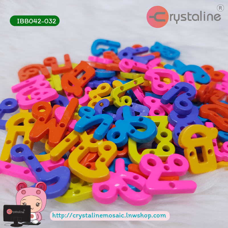 Thai alphabet - Carnival col. (500g/pack)