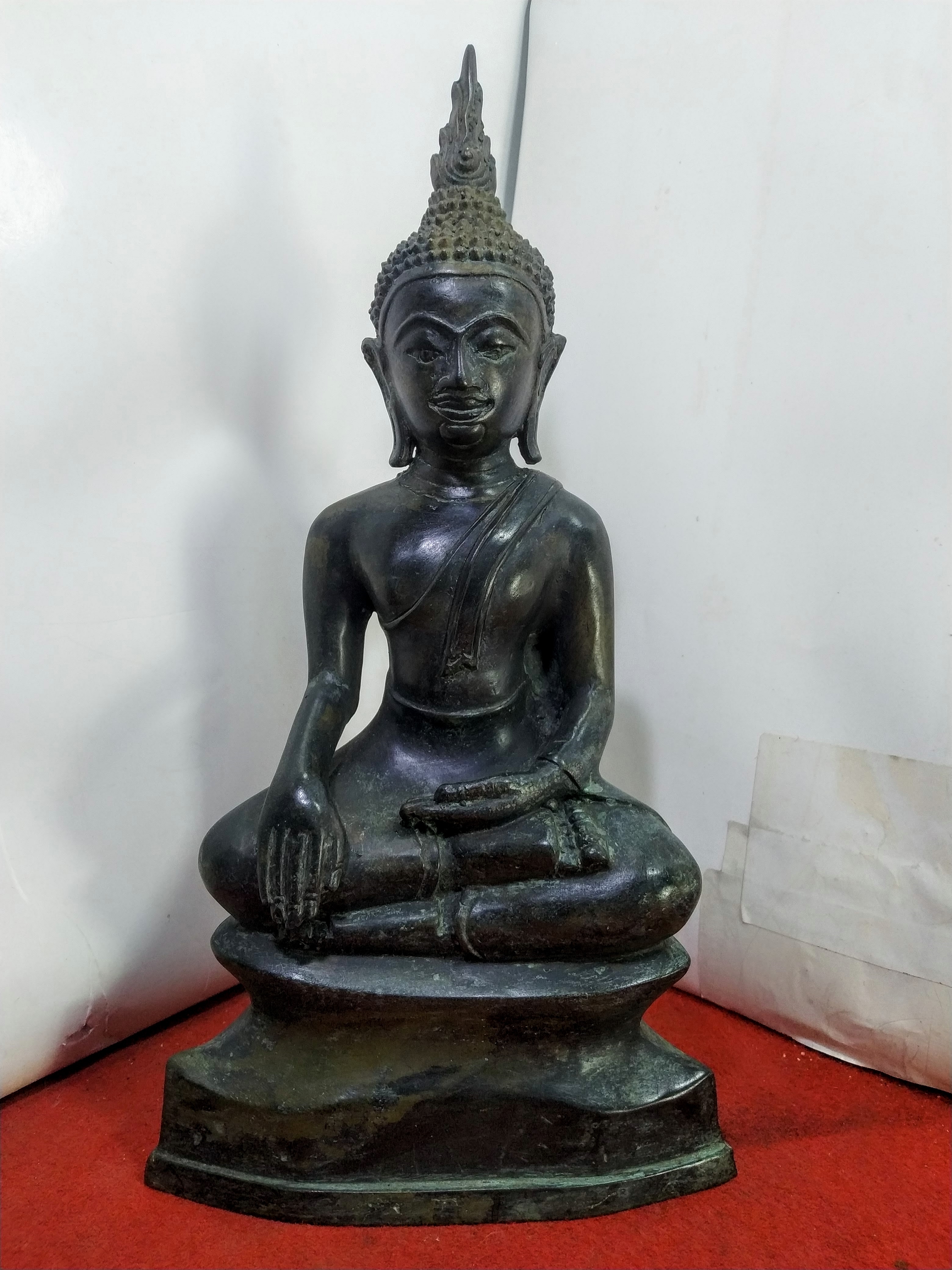 พระอู่ทอง ปางมารวิชัย หน้าตัก 5 นิ้ว เนื้อสำริด